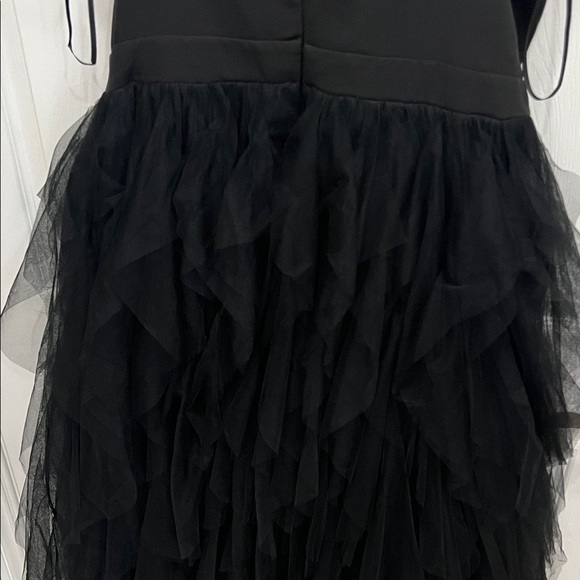 NWT Black Feather Strap Tulle Dress - Picture 8 of 11